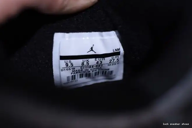 Reps LUCY Air Black CI1184-001 Jordan 4 Laser Retro 0420